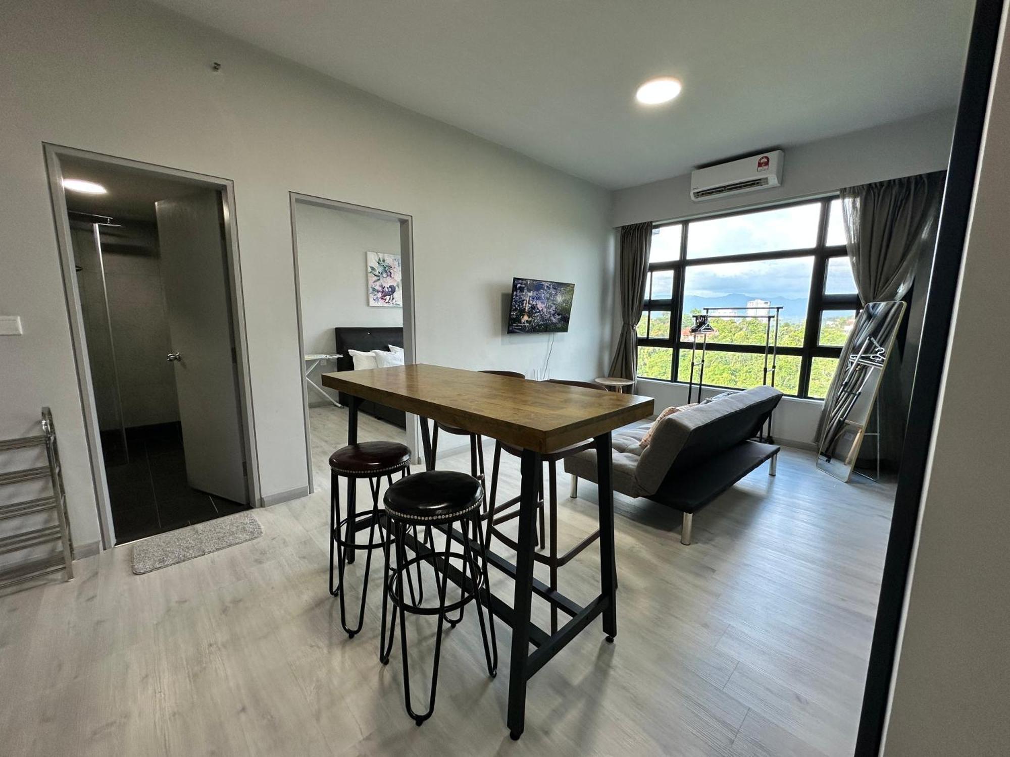 L Homestay Jesseltonquay Jq Kk City亚庇市区中心民宿2房1厕 Kota Kinabalu Ngoại thất bức ảnh