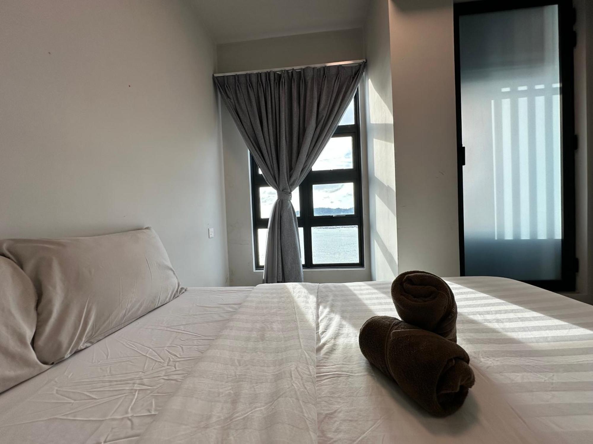 L Homestay Jesseltonquay Jq Kk City亚庇市区中心民宿2房1厕 Kota Kinabalu Ngoại thất bức ảnh