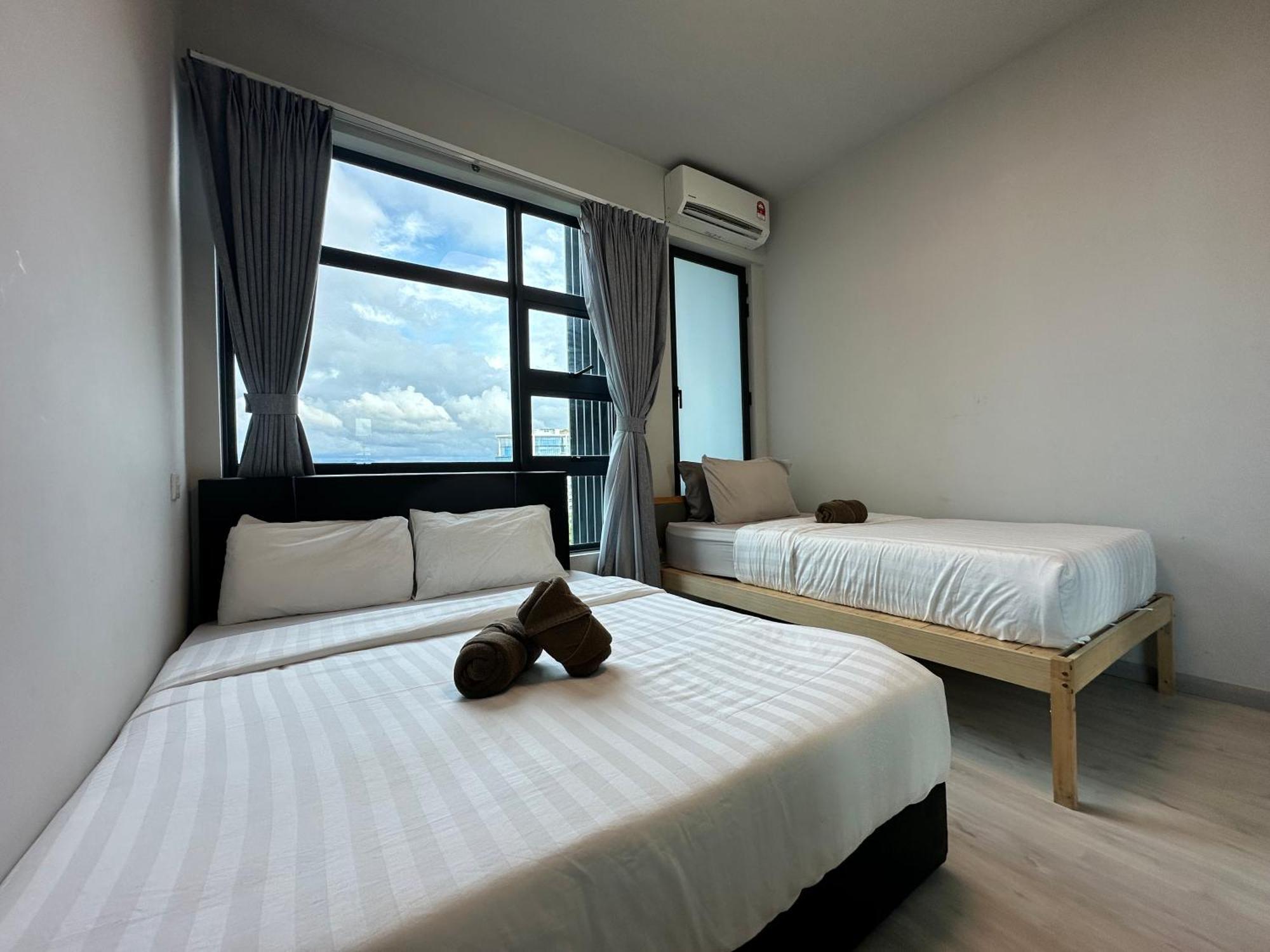 L Homestay Jesseltonquay Jq Kk City亚庇市区中心民宿2房1厕 Kota Kinabalu Ngoại thất bức ảnh